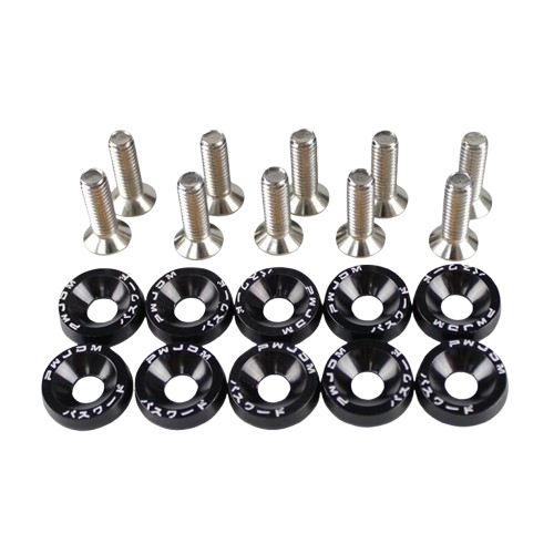 Tornillos Decorativos de Aluminio con Arandelas No Biselado