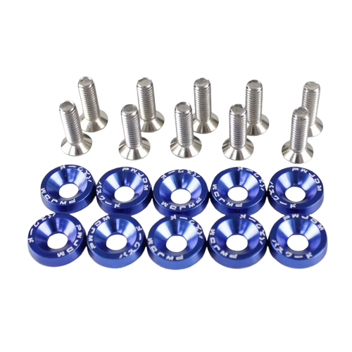 Tornillos Decorativos de Aluminio con Arandelas No Biselado