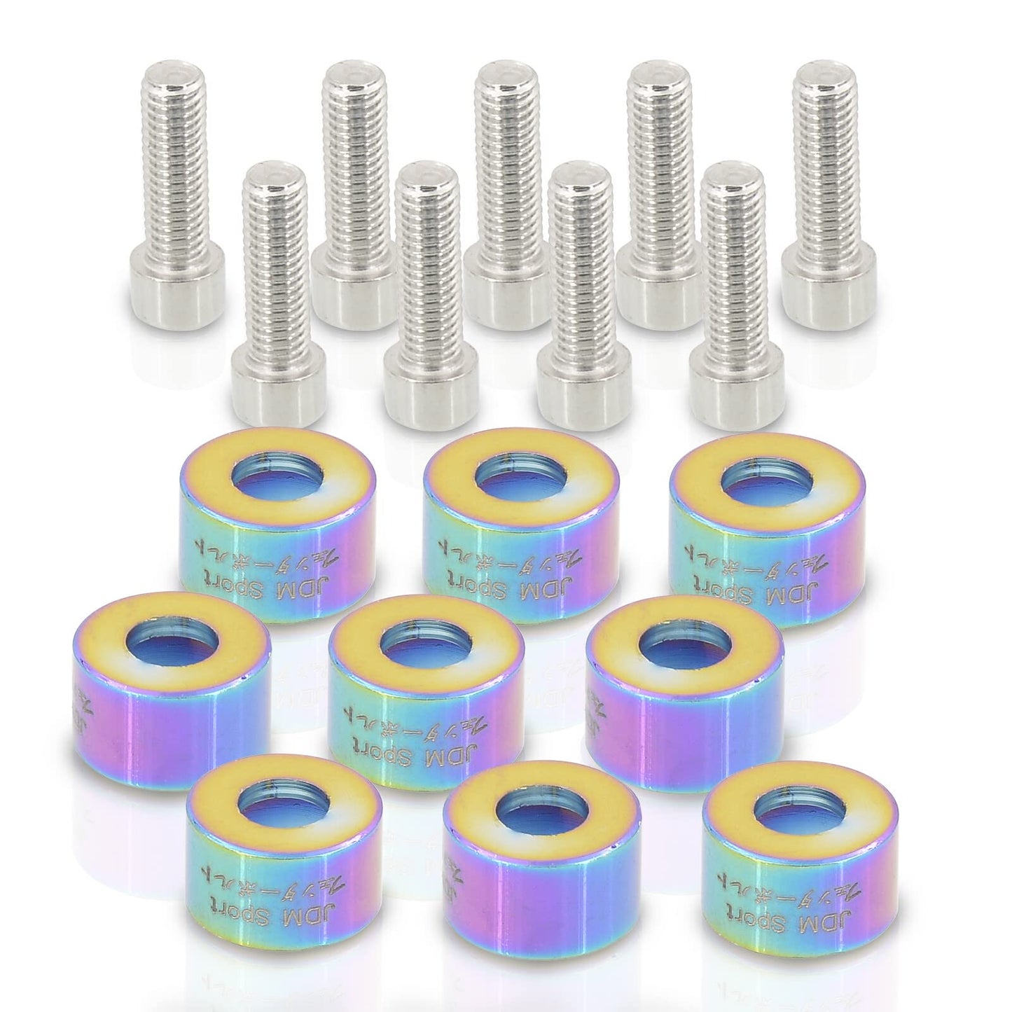 Kit Tornillos Decorativos para Header – JDM Style | Personaliza tu Motor con Estilo