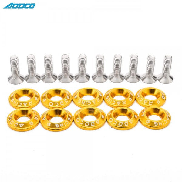 Tornillos Decorativos de Aluminio con Arandelas Biselado