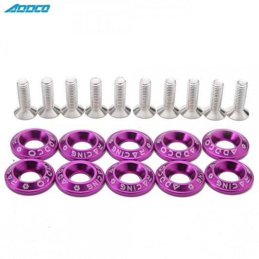 Tornillos Decorativos de Aluminio con Arandelas