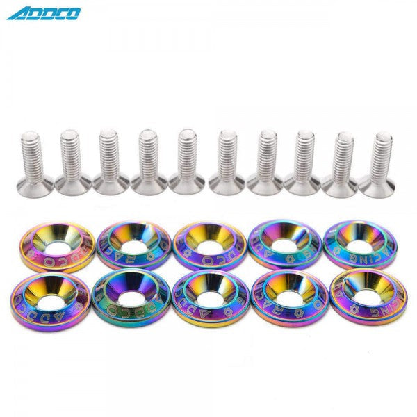Tornillos Decorativos de Aluminio con Arandelas Biselado