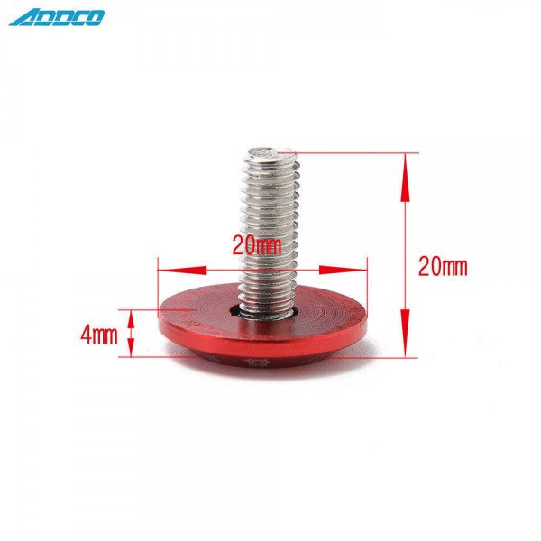 Tornillos Decorativos de Aluminio con Arandelas Biselado