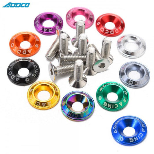 Tornillos Decorativos de Aluminio con Arandelas