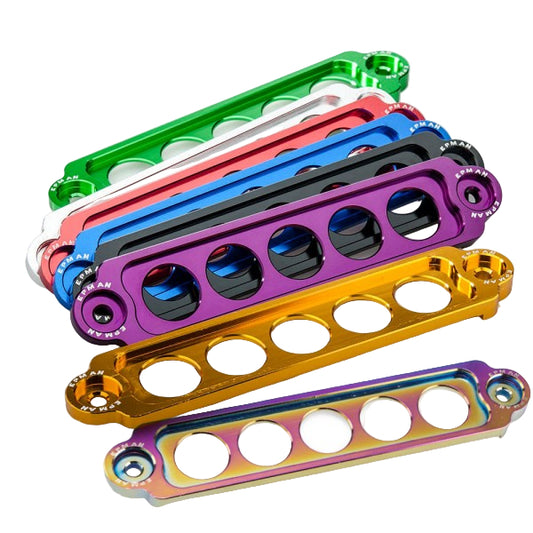 Sujetador de Batería Racing JDM CNC Aluminio Anodizado
