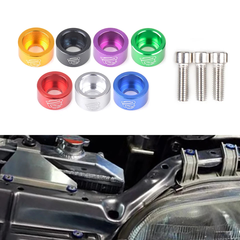 Kit Tornillos Decorativos para Header – JDM Style | Personaliza tu Motor con Estilo