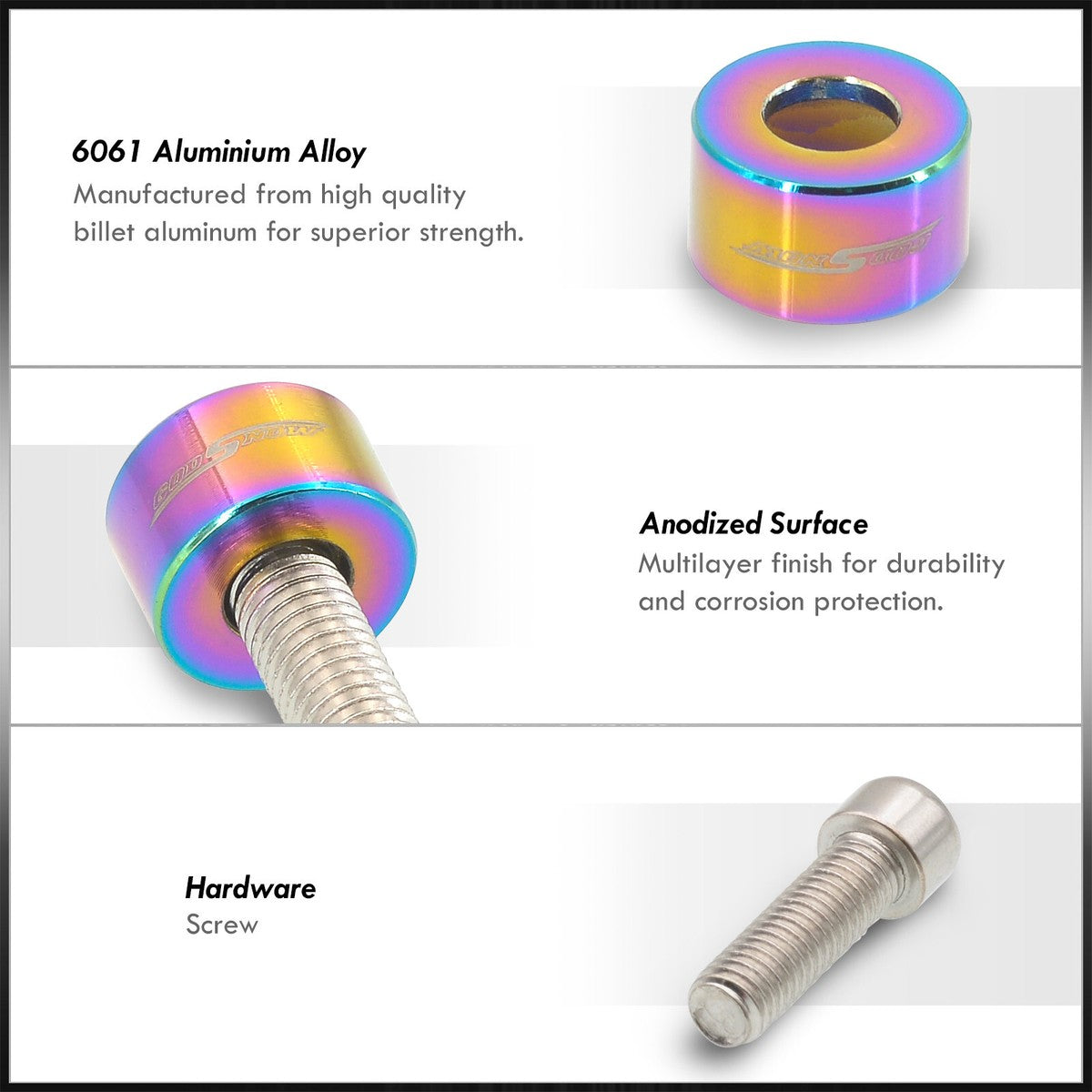 Kit Tornillos Decorativos para Header – JDM Style | Personaliza tu Motor con Estilo